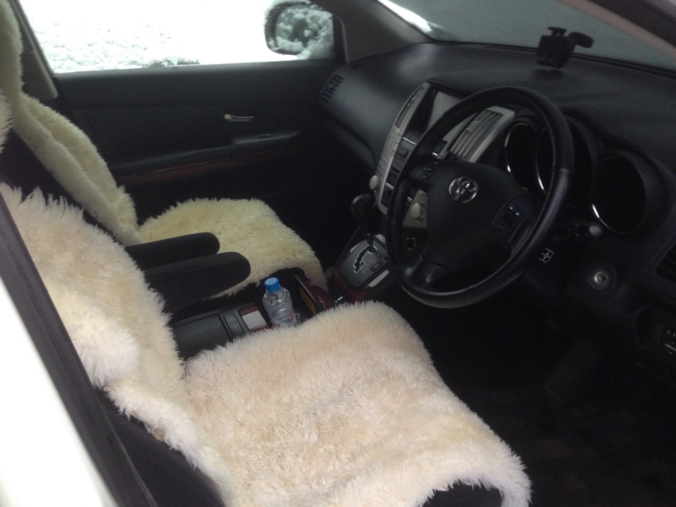 Чехлы из овчины — Toyota Harrier (2G), 2,4 л, 2008 года | аксессуары ...