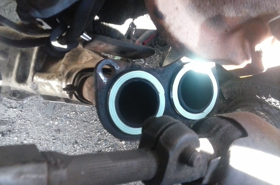 Замена прогоревших колец глушителя — Toyota Cresta (80), 2 л, 1991 года ...