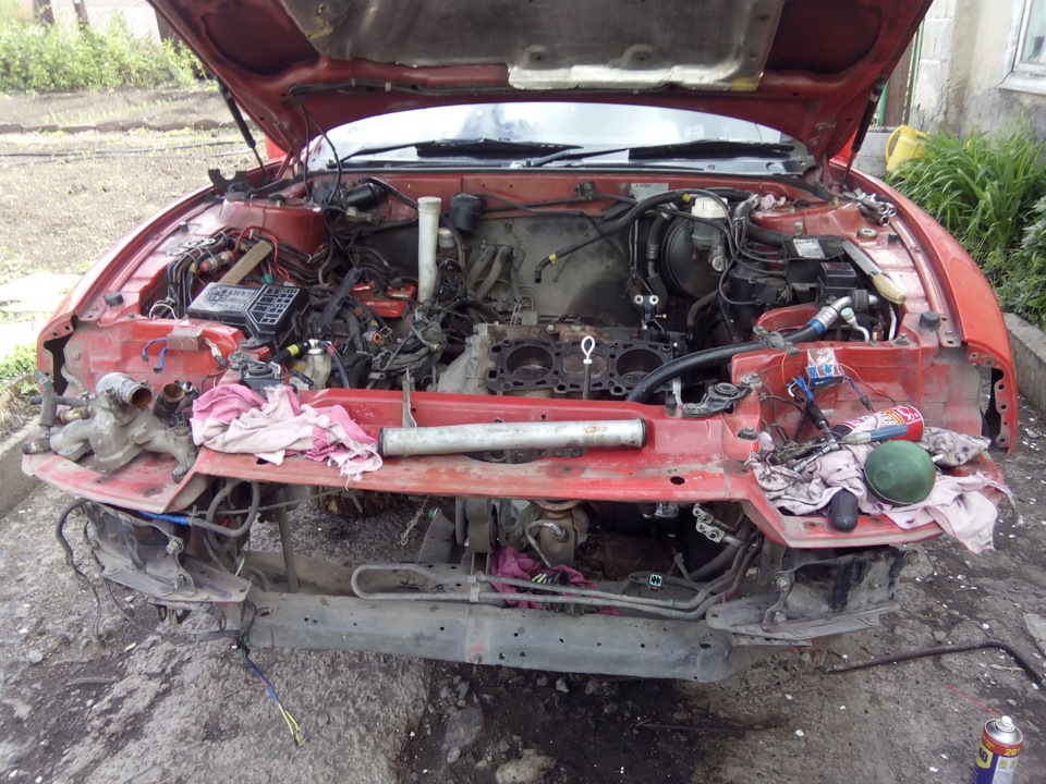 Чистка двигателя, Замена сальничков. — Mitsubishi GTO, 3 л, 1994 года ...