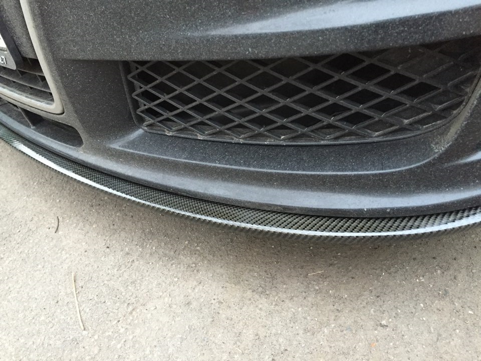 Передний карбоновый спойлер например — Audi A4 (B7), 2 л, 2007 года ...