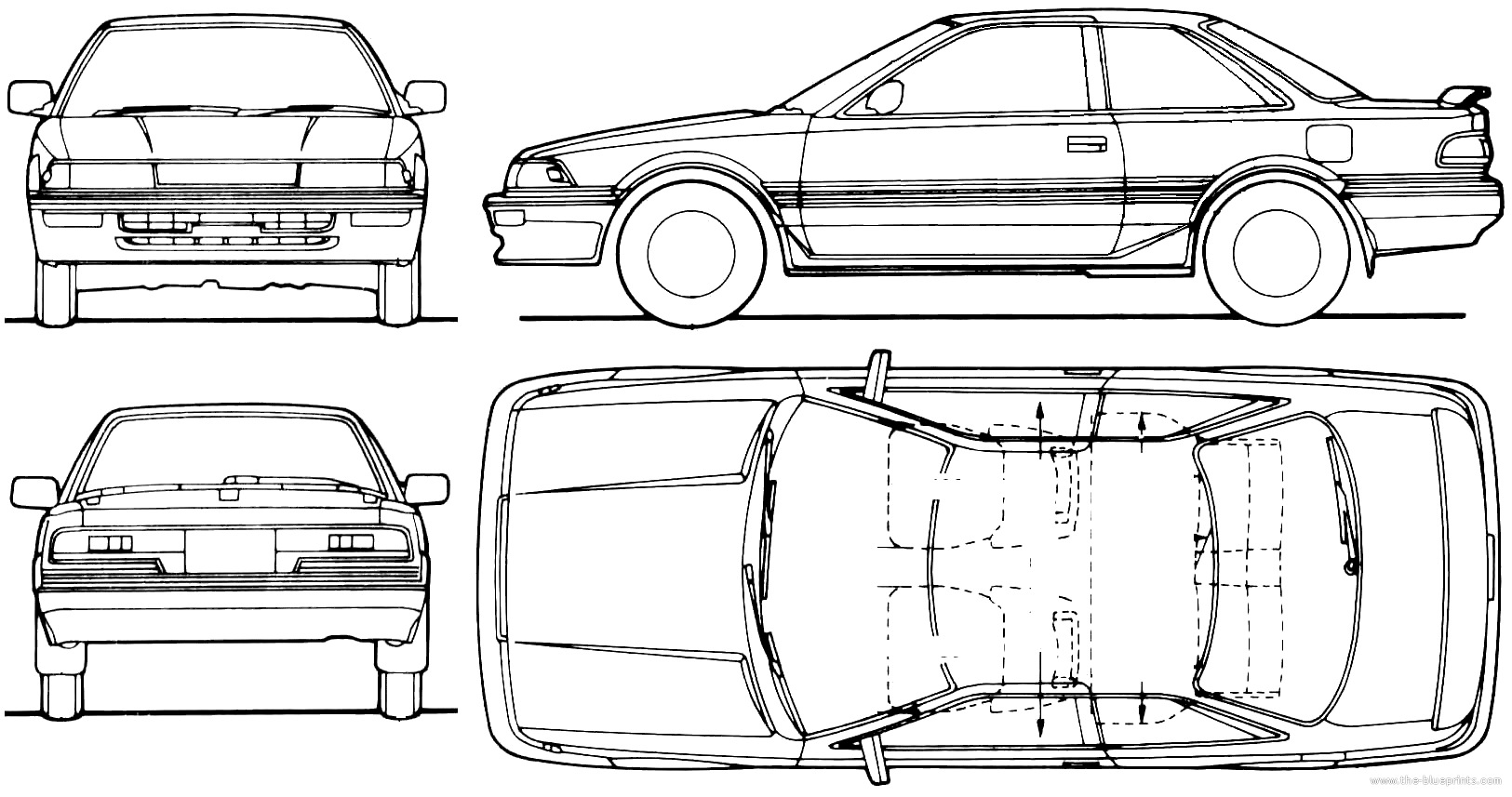 Toyota Corolla ae86 Blueprint