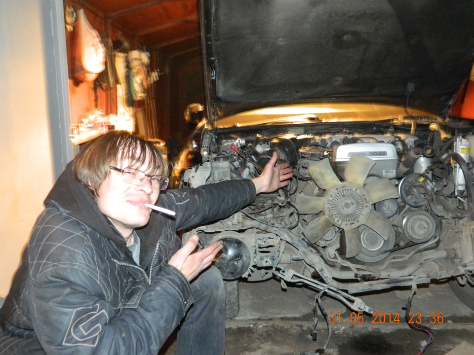 замена ноуската — Toyota Crown (S140), 3 л, 1993 года | своими руками ...