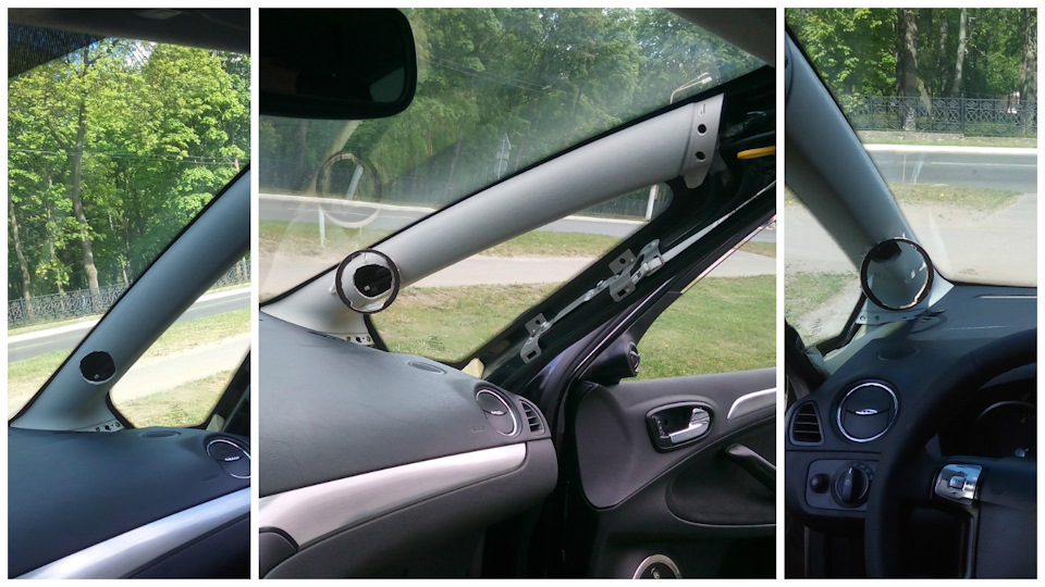 Ленточные твитеры Viawave RT850 в стойки — Ford S-Max (1G), 2,5 л, 2007 ...