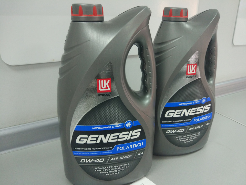 Lukoil Genesis Polartech 0W40 — Volvo S60 (1G), 2,5 л, 2007 года ...