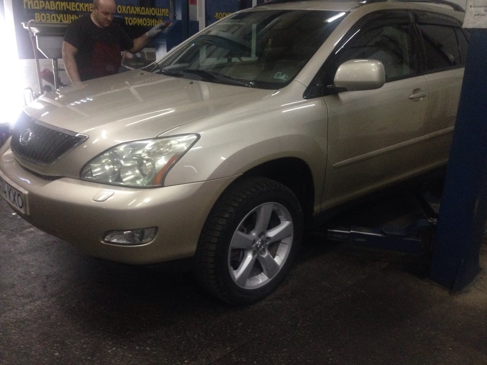 проточка тормозных дисков без снятия — Lexus RX (2G), 3,3 л, 2004 года ...