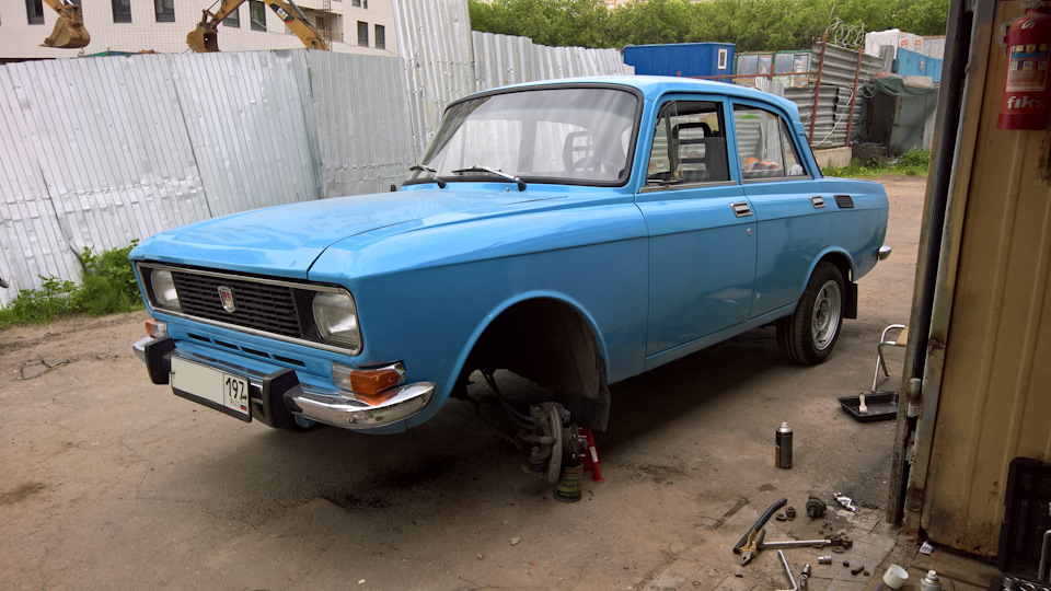 Ревизия передней подвески и регулировка клапанов. — Москвич 2140, 1,5 л ...