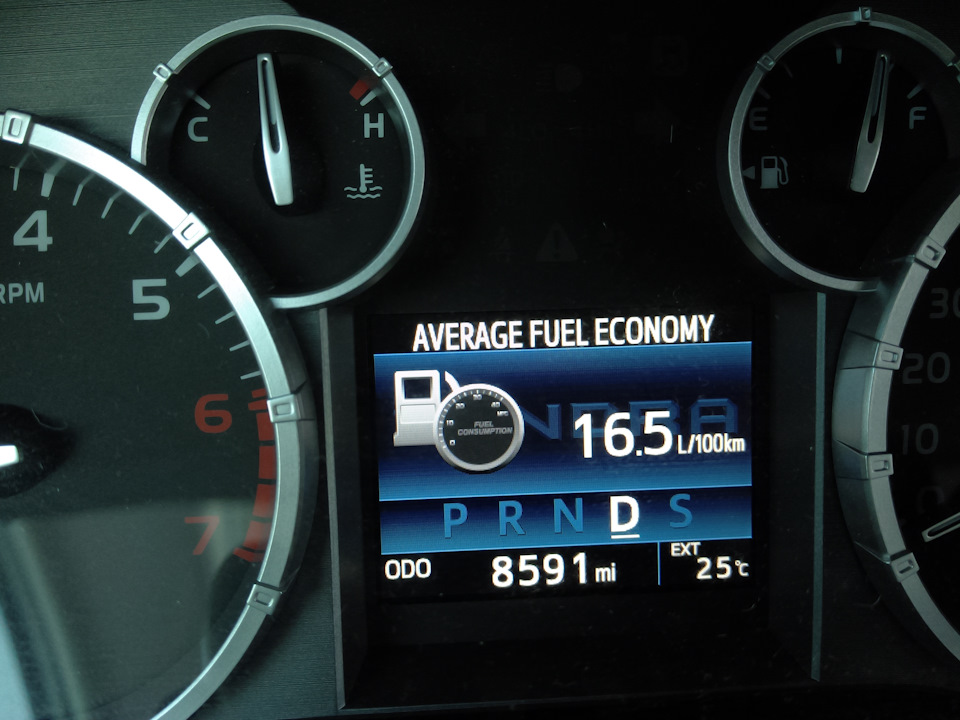 Расход — Toyota Tundra (III), 5,7 л, 2016 года | заправка | DRIVE2