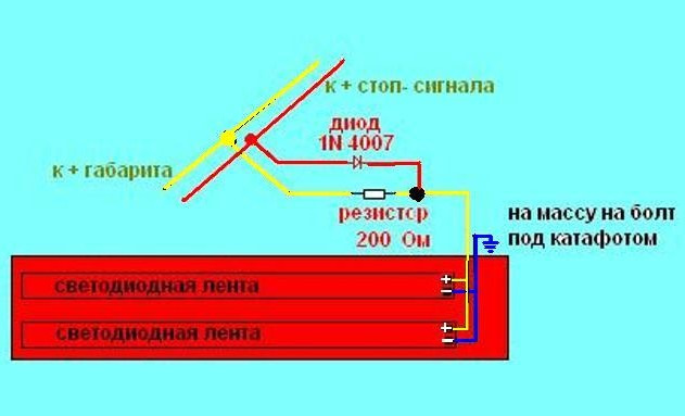 Габариты стоп сигналы. Резисторы фонарей стоп сигнала. Стоп сигнал габарит. Катафот схема. Стоп сигнал Размеры.