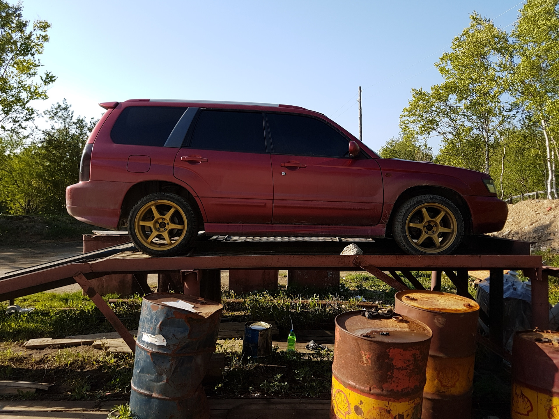 масло в заднем редукторе — Subaru Forester (SG), 2 л, 2002 года ...