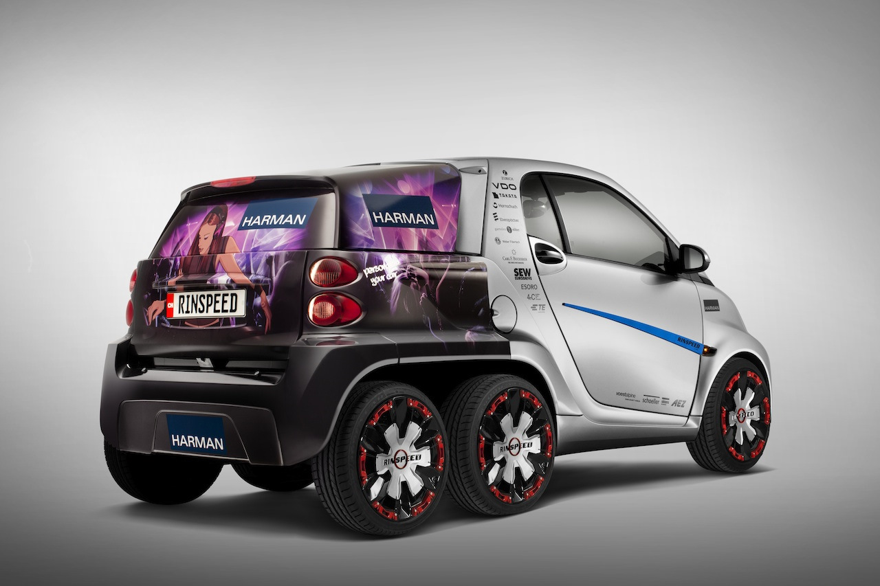 шестиколесный smart fortwo