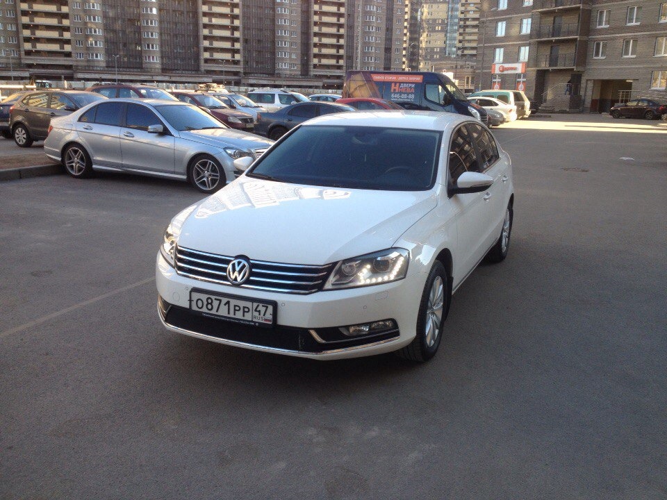 volkswagen passat b7 белый