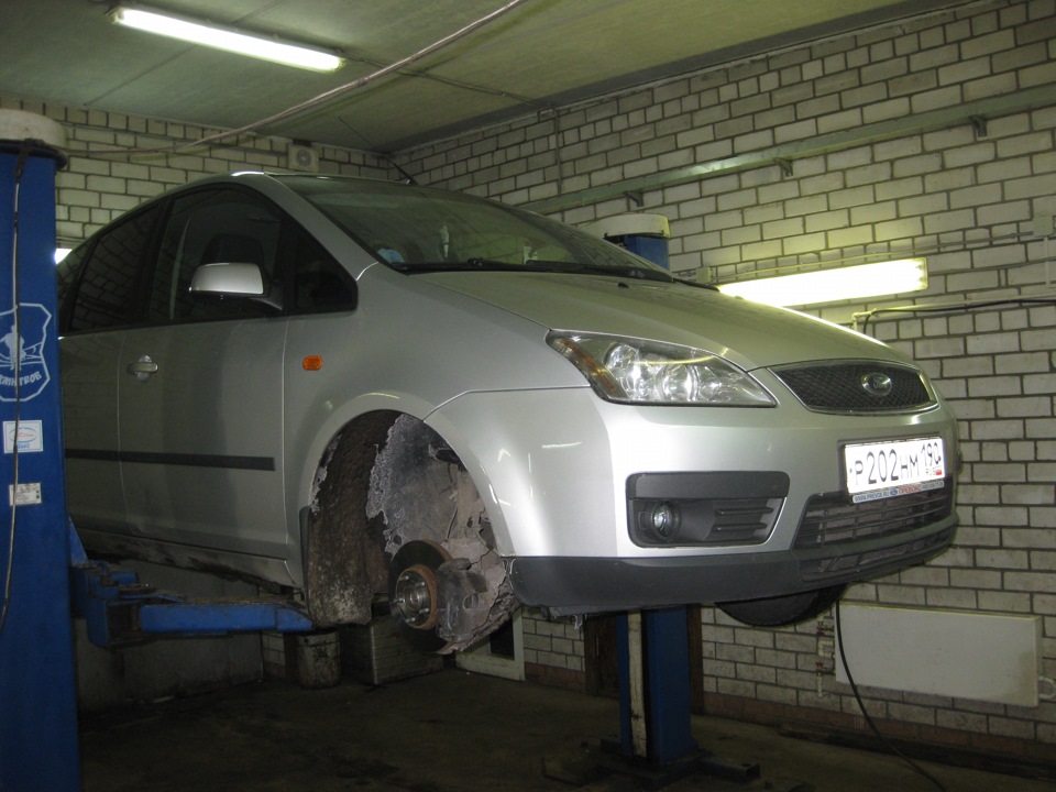 замена заднего сайлентблока переднего рычага…часть1 — Ford C-Max I, 1,8 ...