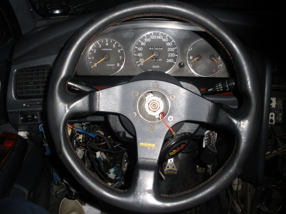 Демонтаж и устройство торпеды с Airbag — Toyota Carina E, 2 л, 1992 ...