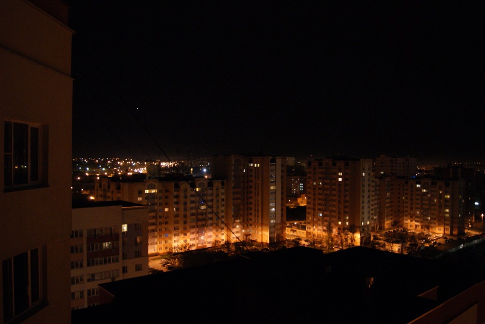 Фото с крыши ночью 5 этаж