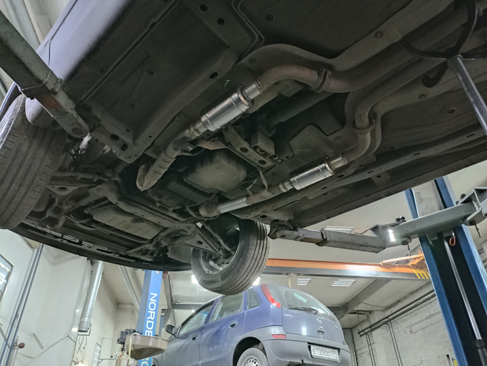 Ремонт глушителя Ωмеги — Opel Omega B, 2,6 л, 2003 года | визит на ...