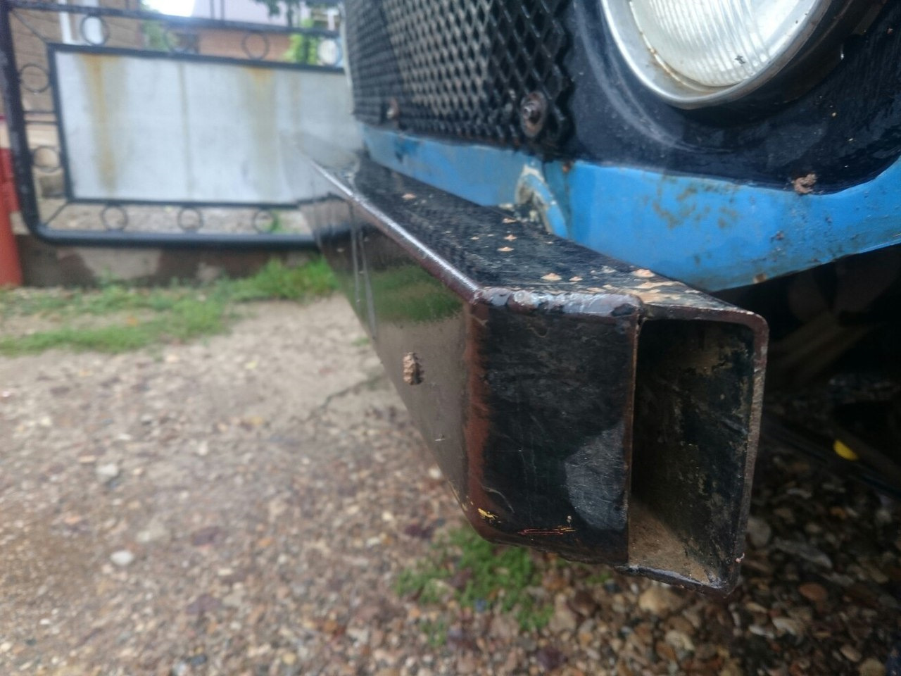 Бампер из профильной трубы своими руками