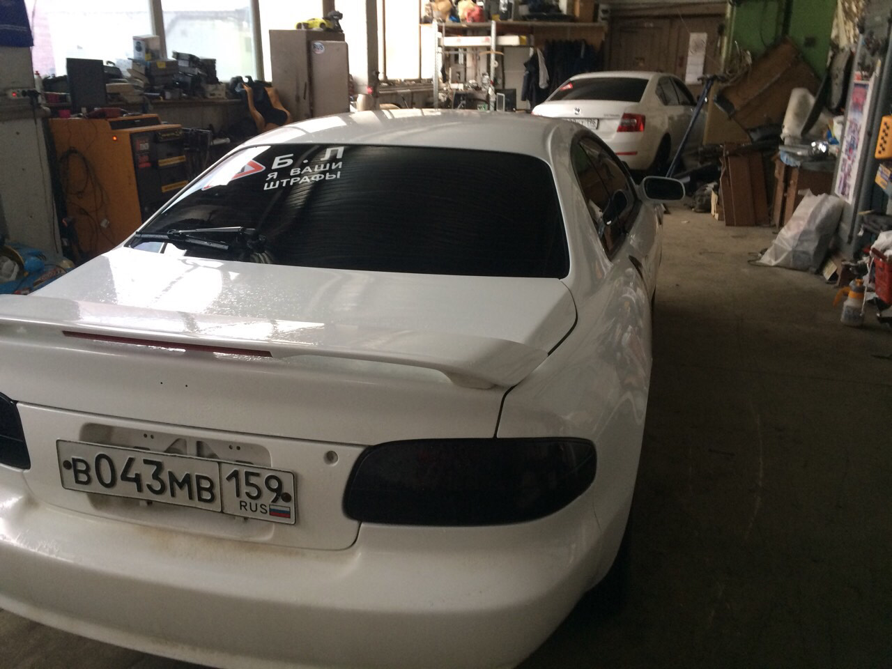 буква Ш на заднем стекле )) — Toyota Curren, 2 л, 1997 года | техосмотр ...