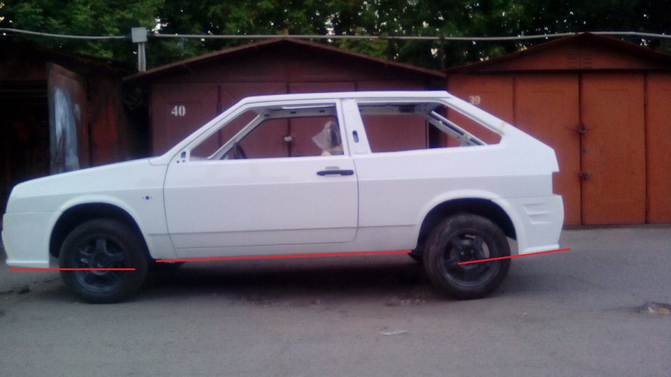Ч57 пороги и молдинги ваз 2113(тюнинг, обвес) — Lada 2108, 1,3 л, 1987 ...