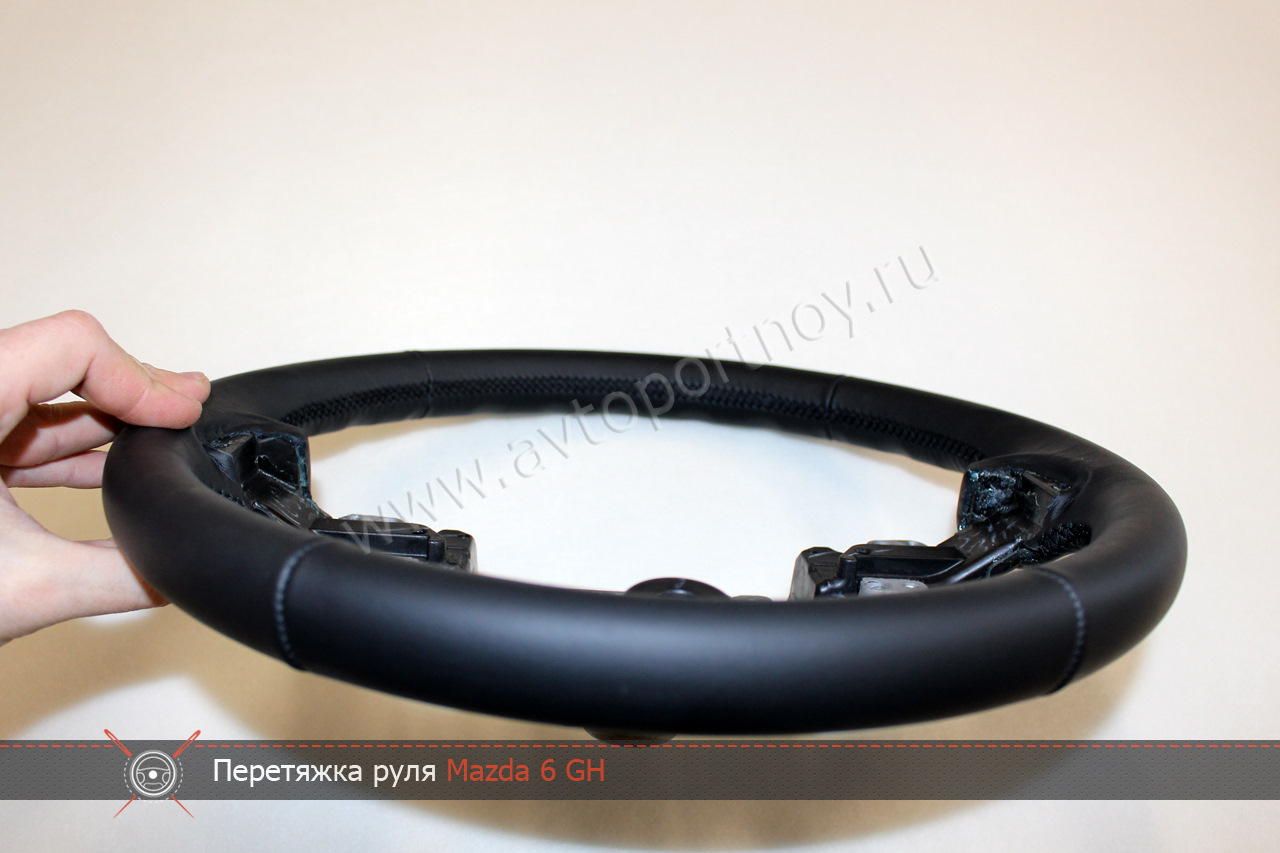 Кожаная оплетка на руль Mazda 6 Gh. Наппа — АВТОПОРТНОЙ на DRIVE2