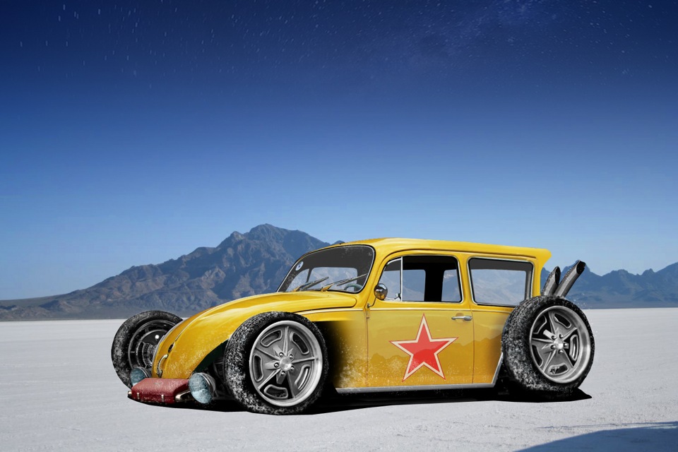 VW Beetle - hot rod.