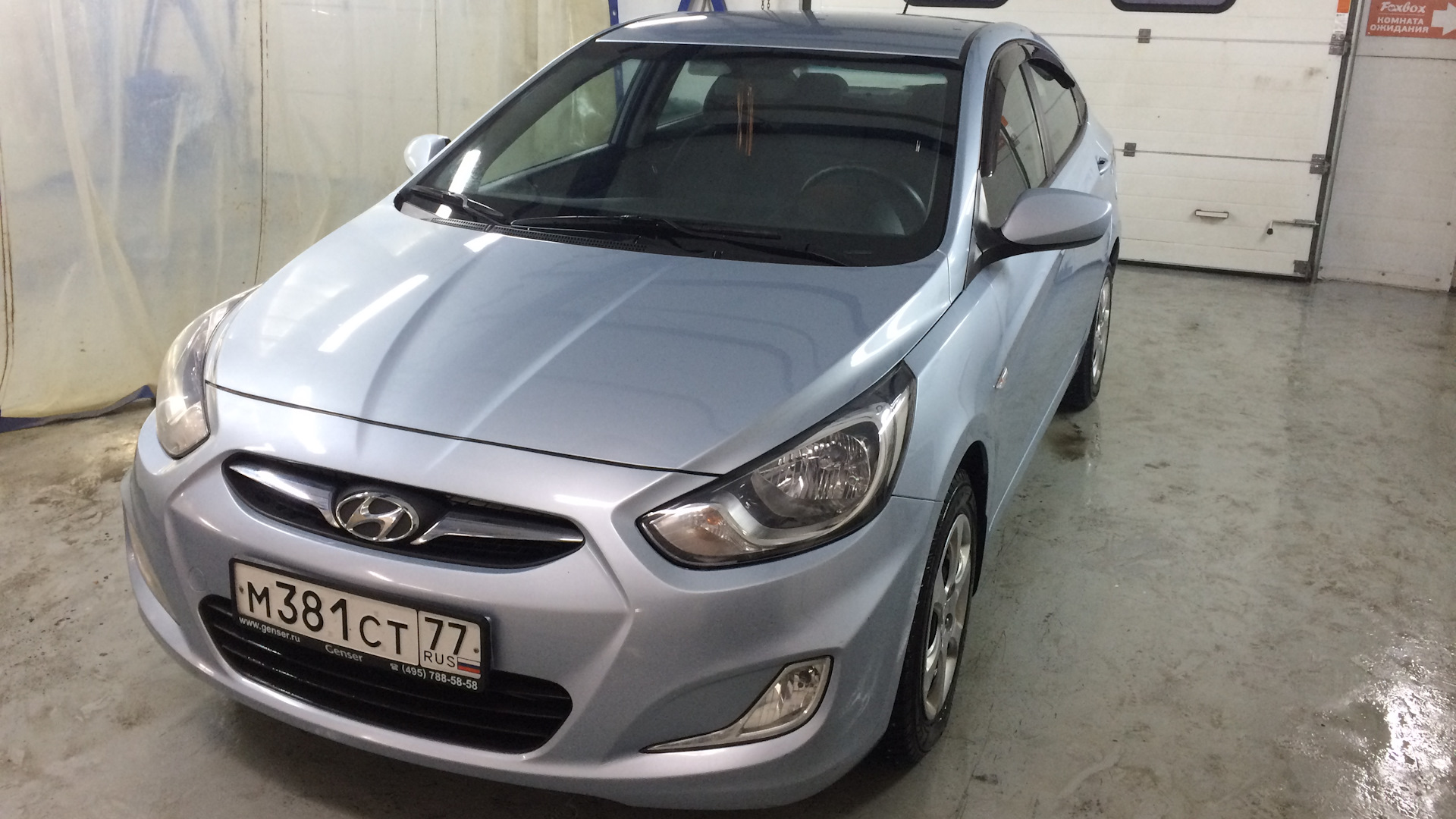 Hyundai Solaris 1.4 бензиновый 2012 | Младший сержант М.СТ на DRIVE2