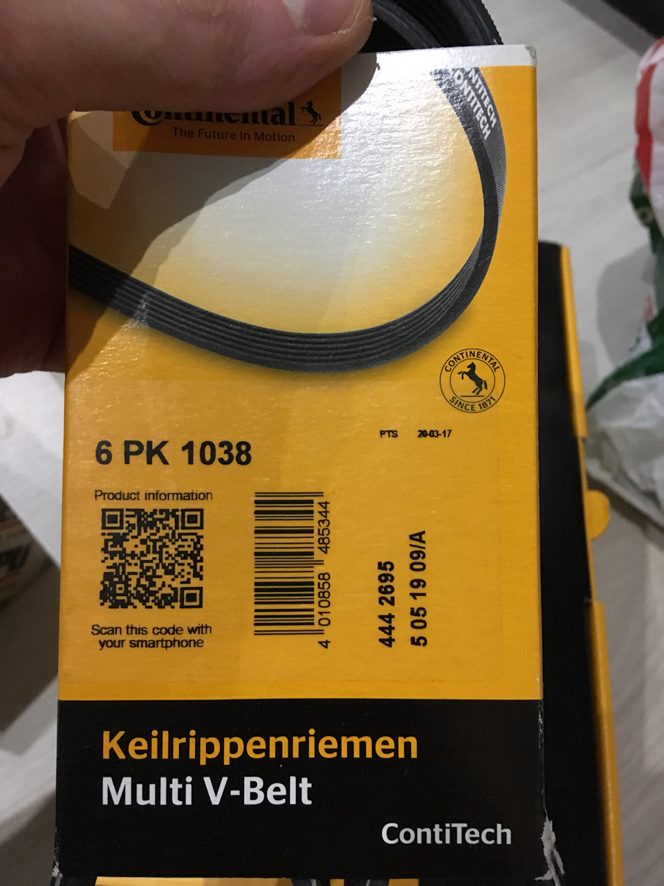 6PK1038 ПОЛИКЛИНОВЫЙ РЕМЕНЬ 6 PK 1038 CONTITECH | Запчасти на DRIVE2
