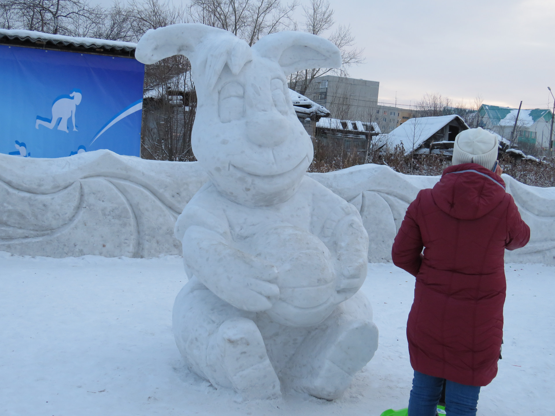 Снежный городок в Санкт Петербурге