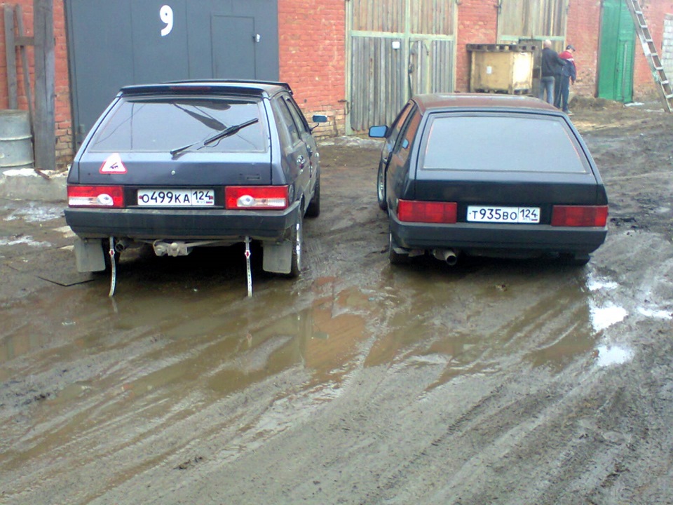 Задние винты в действии или дымит резина)) — Lada 21083, 1,5 л, 1992 ...