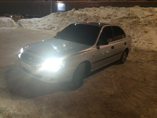Би-Ксенон 4300К — Hyundai Accent (2G), 1,5 л, 2008 года | другое | DRIVE2