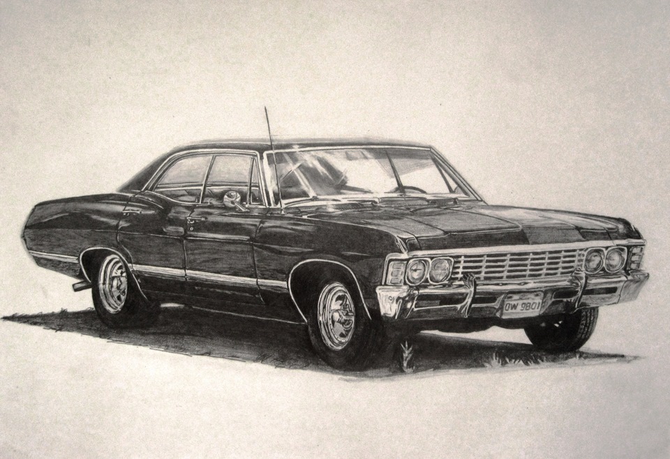 chevrolet impala 1967 рисунок