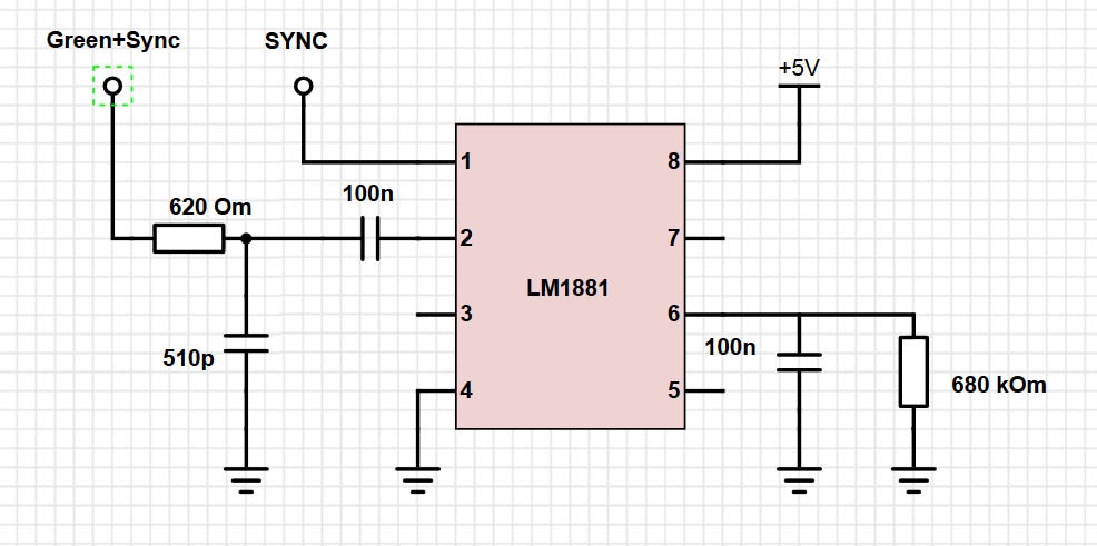 Lm1881 схема включения