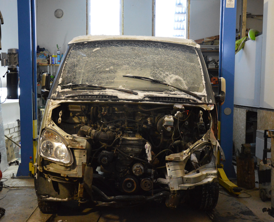 Замена рамы и передней подвески — ГАЗ Соболь, 2,5 л, 2005 года ...