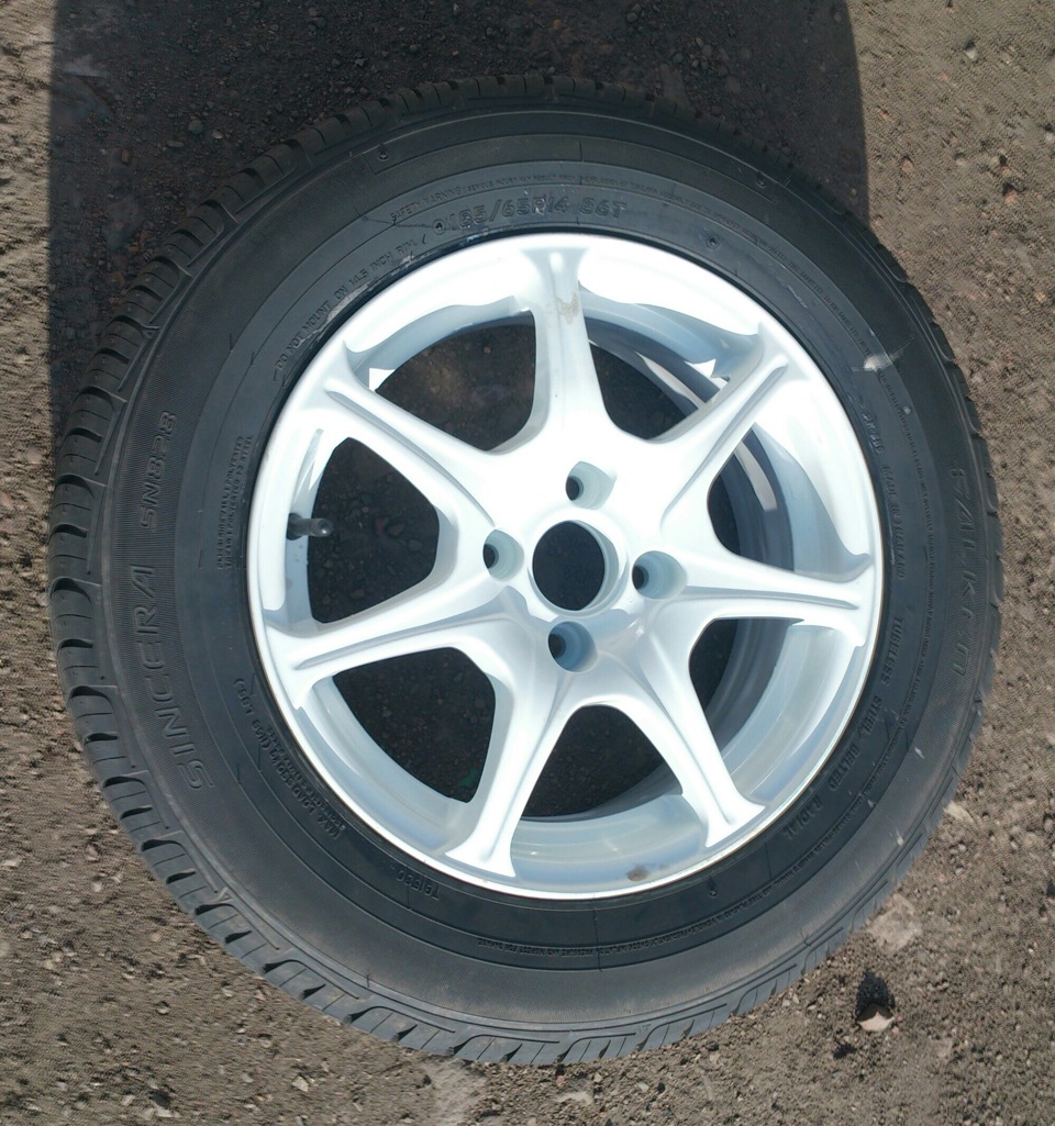Диски K&K r14 + резина Falken 185/65r14 — Lada 2114, 1,6 л, 2013 года ...