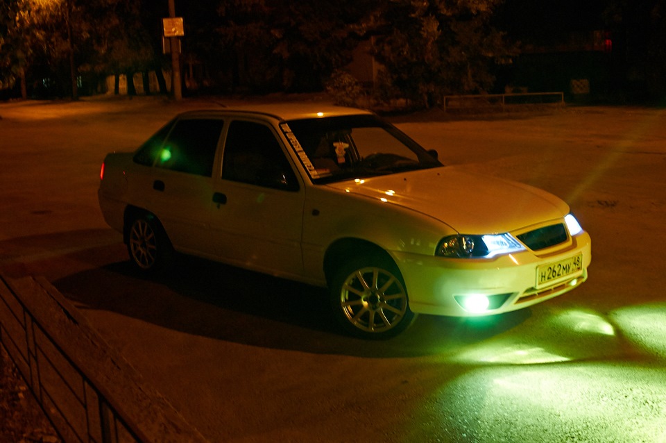 new фотки ПТФ yellow, новые габариты — Daewoo Nexia (N150), 1,6 л, 2011 ...