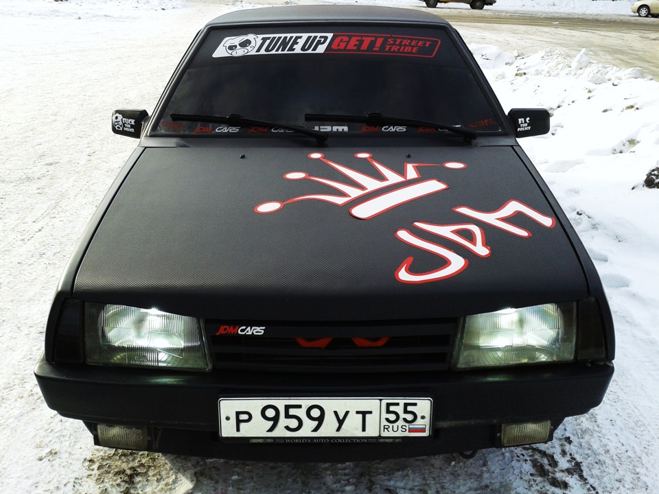 Наклейка на ваз фото Тонировка фар - Lada 21093, 2,5 л, 2000 года тюнинг DRIVE2