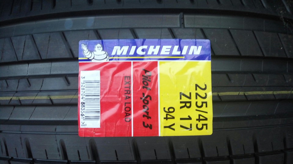 Резина Michelin Pilot Sport 3 — Skoda Octavia A5 Mk2, 2 л, 2007 года ...