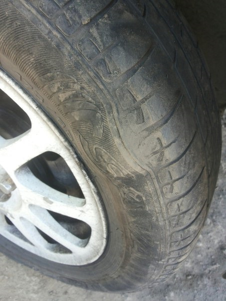 Обнаружил на утро грыжу на колесе… — Honda Civic Ferio (6G), 1,5 л ...