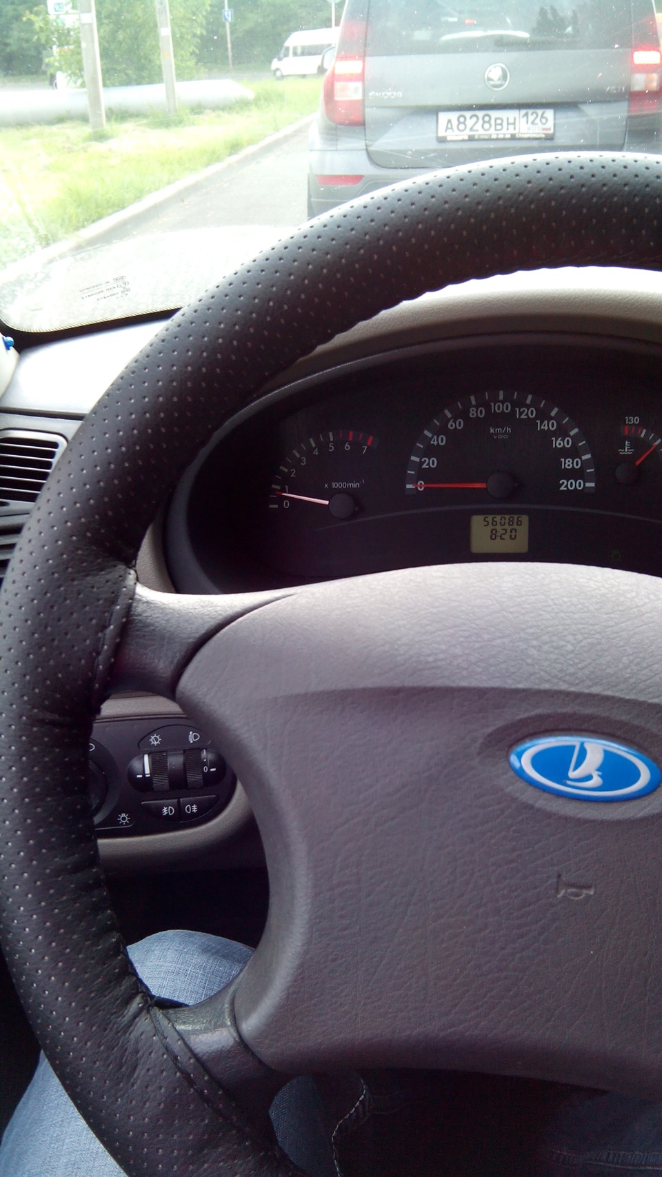 оплетка на руль — Lada Калина Универсал (1G), 1,6 л, 2009 года | тюнинг ...