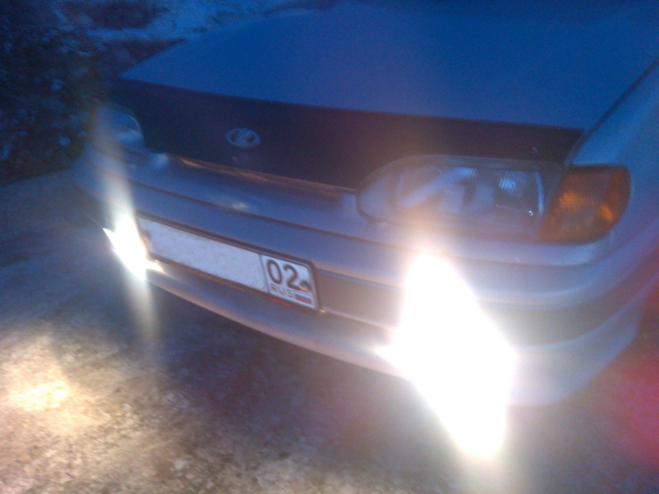 ПТФ от зажигания без габаритов. — Lada 2115, 1,5 л, 2005 года ...