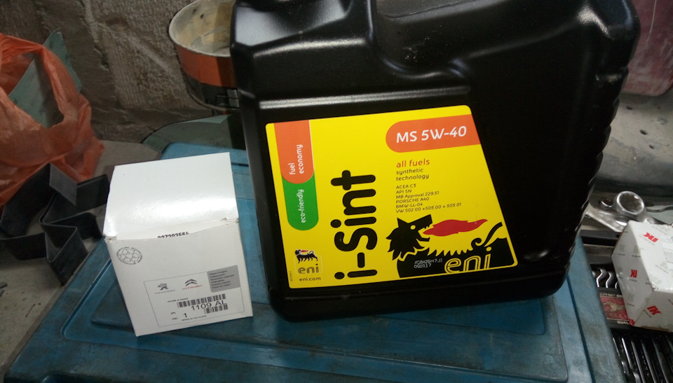 ENI i-Sint MS, 5W-40, 5л (синтетика) — Peugeot 406 Break