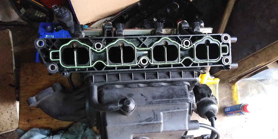 Ремонт ГБЦ -замена маслосъемных колпачков, мойка ГБЦ, чистка поршней от ...