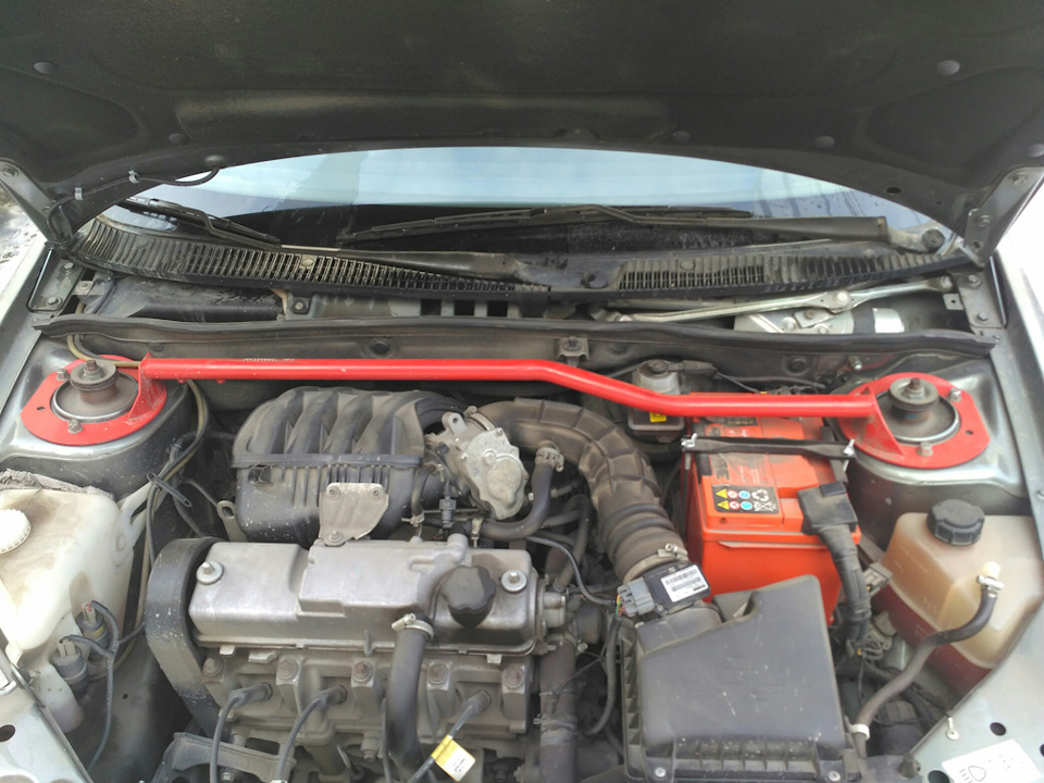 Поставил растяжки передних и задних стоек, нижнюю распорку рычагов ...