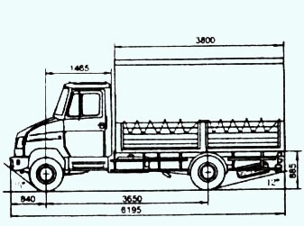 Зил 5301 чертеж