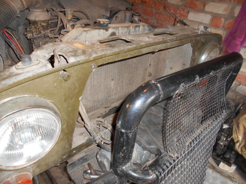 Крышка капота и решётка радиатора… — УАЗ 469, 2,4 л, 1980 года ...