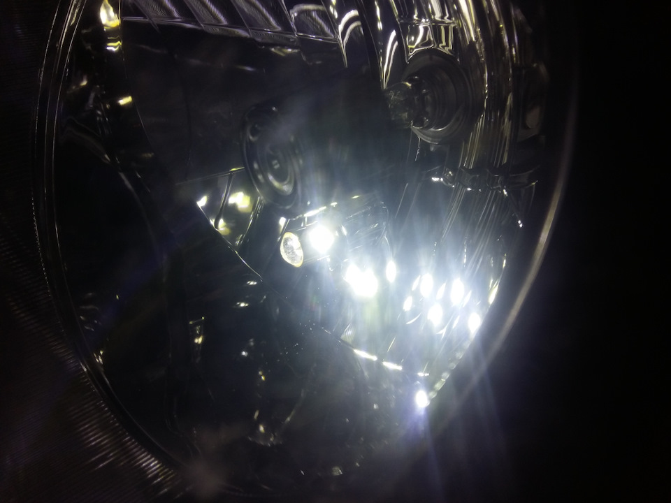 Китайские диодные лампы в габариты — Hyundai Elantra (4G), 1,6 л., 2010 ...