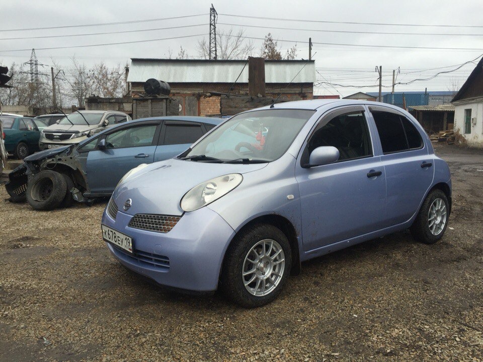 Nissan March k12 свап