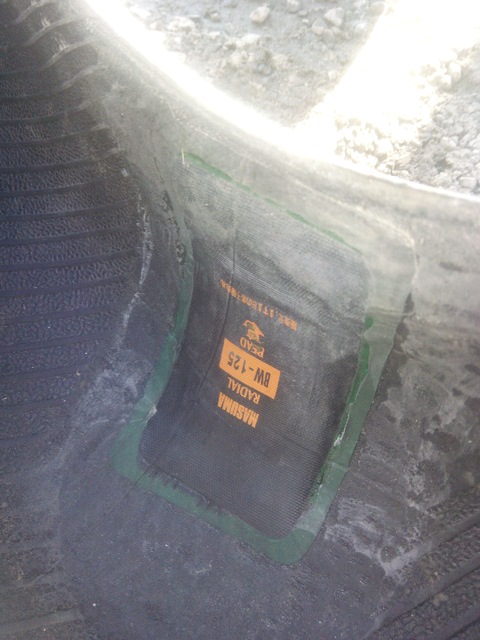 BW125 Заплатка кордовая MASUMA для ремонта шин, один слой корда ...