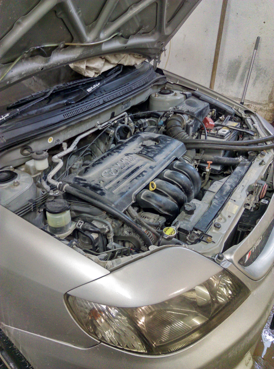 Промывка и чистка печки — Toyota Corolla (120), 1,8 л, 2001 года ...