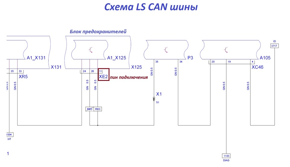 Обозначение can шины на схеме