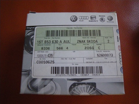 1ST853630AAUL Эмблема Skoda VAG | Запчасти на DRIVE2